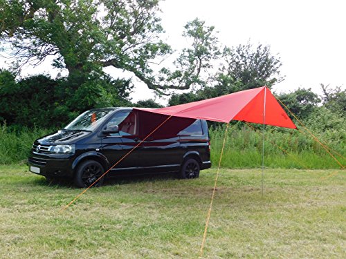 DEBUS Campervan Sun Canopy Awning – Chianti Red – VW Transporter Stuff