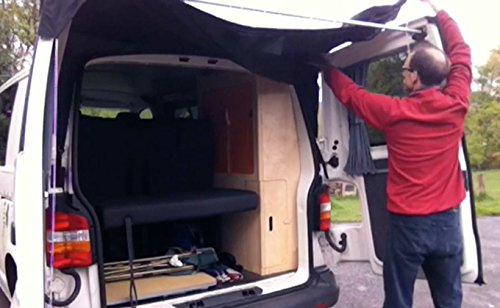 Kiravans Barn door awning compatible with VWT5 and VWT6 