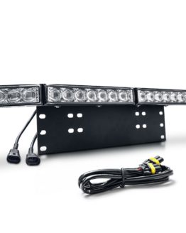 MICTUNING Heavy Duty Front Bumper License Plate Mounting Braket with 60W LED Spot Light Universal for Car Work Driving Light_5d307ec561320.jpeg