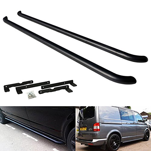 Black Side Step Rail Guard Bar Running Board Sportline For 2003-up Volks Transporter T5 T6 Caravelle Multivan SWB_5d5d4f6b94d64.jpeg