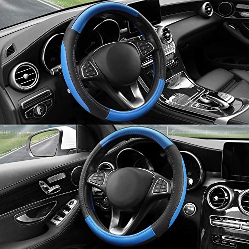 COFIT Microfiber Leather Steering Wheel Cover Universal Size M 37-38cm ...