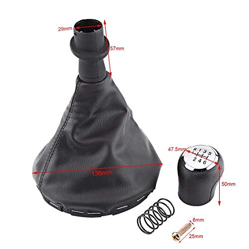 Gear Shift Knob Kit, 6 Speed Gear Shift Knob Gearstick Gaiter Boot ...