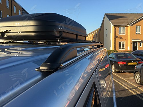 ROOF RAIL BARS RACKS + LOCKABLE BLACK CROSS BARS SET SHORT WHEEL BASE 75 KG_5eda52a8759a5.jpeg