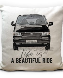 Personalised Camper Van Transporter T5 Cushion Cover Gift 5 Colour Choices Customised Number Plate – 16 inch_601ae00e66d90.jpeg