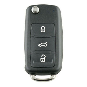Volkswagen VW Transporter Caddy 3 button replacement remote flip key ...