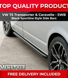  VW T5 TRANSPORTER SWB SPORTLINE BLACK POWDER COAT FINISH SIDE BARS OEM QUALITY_60a38bdac3443.jpeg