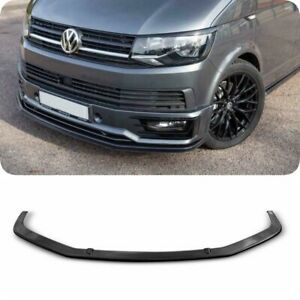 VW TRANSPORTER T6 FRONT LOWER ABS BLACK SPLITTER SPORTLINE BUMPER LIP SPOILER_60a23a5179204.jpeg